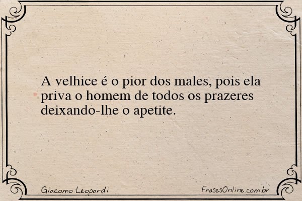 Frase de Giacomo Leopardi