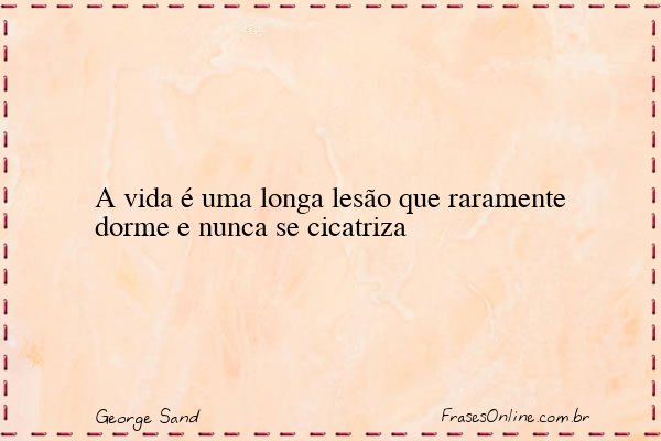 Frase de George Sand