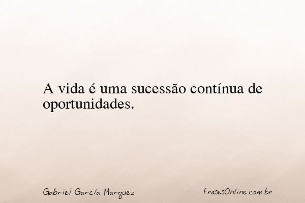 Frase de Gabriel García Marquez