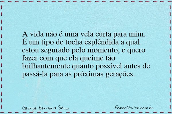 Frase de George Bernard Shaw