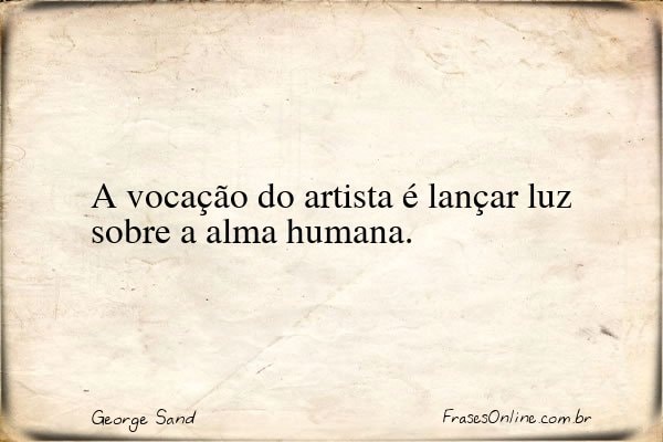 Frase de George Sand