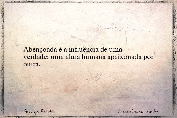 Frase de George Eliot