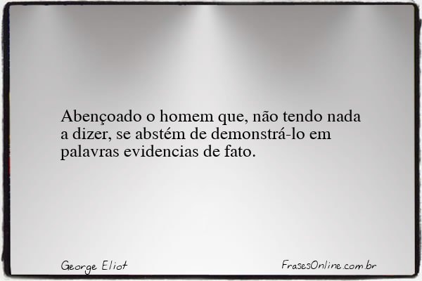 Frase de George Eliot