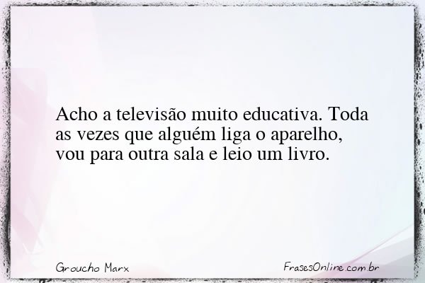 Frase de Groucho Marx