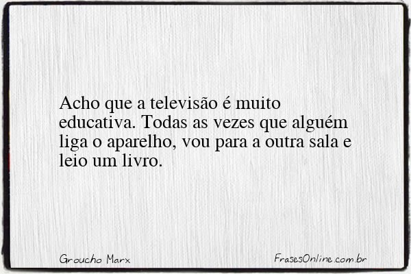 Frase de Groucho Marx