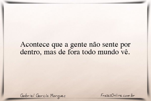 Frase de Gabriel García Marquez