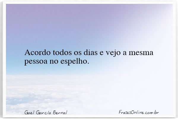 Frase de Gael García Bernal