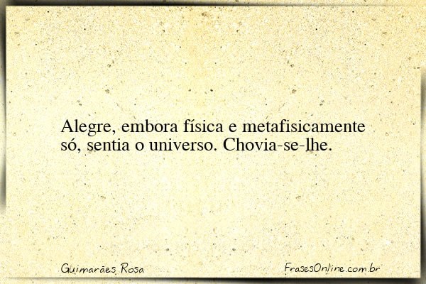 Frase de Guimarães Rosa