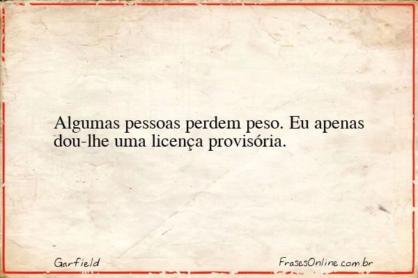 Frase de Garfield