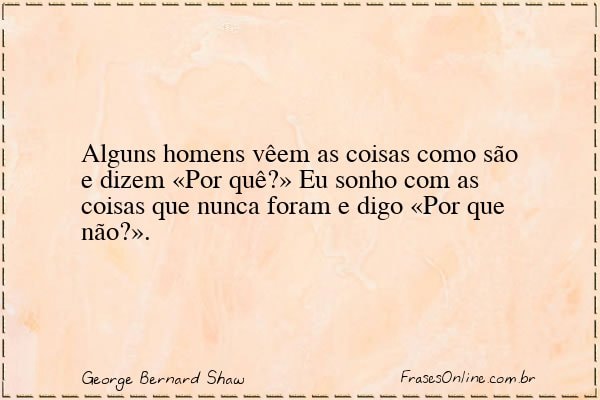 Frase de George Bernard Shaw