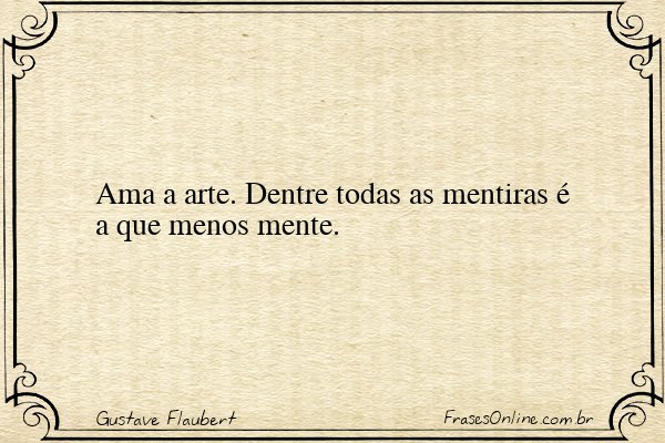 Frase de Gustave Flaubert