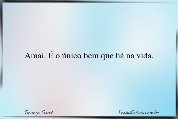 Frase de George Sand