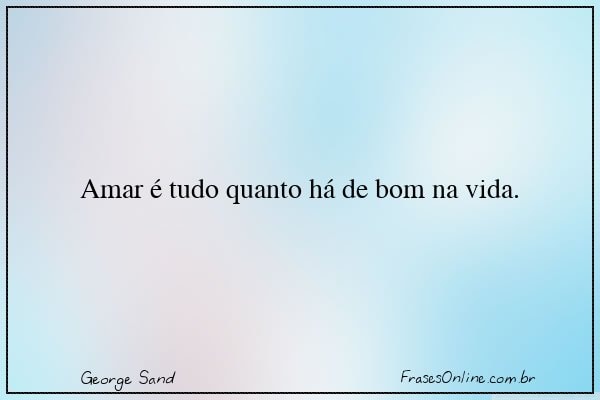 Frase de George Sand