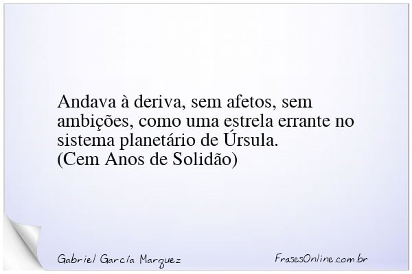 Frase de Gabriel García Marquez