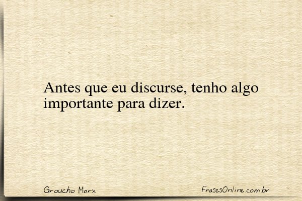 Frase de Groucho Marx