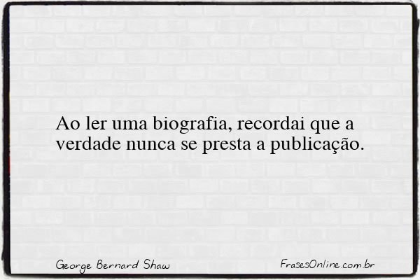 Frase de George Bernard Shaw