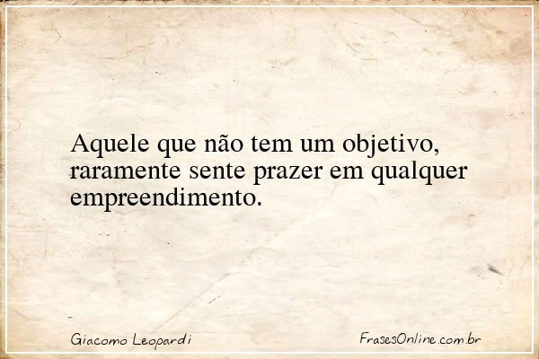 Frase de Giacomo Leopardi