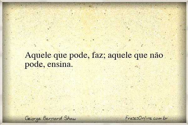 Frase de George Bernard Shaw