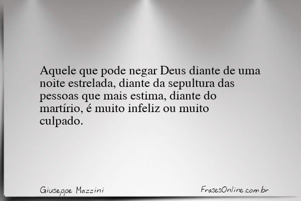 Frase de Giuseppe Mazzini