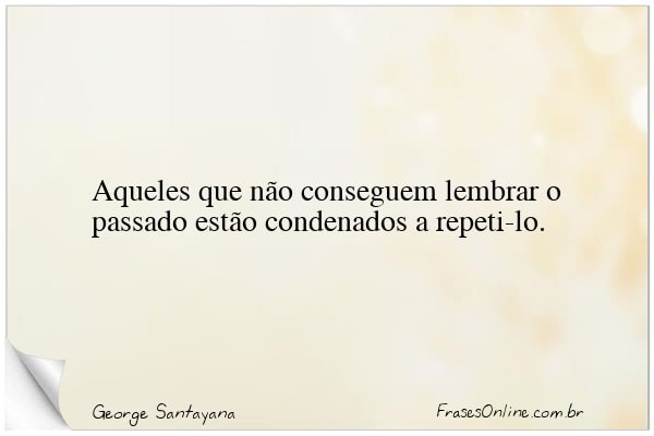 Frase de George Santayana