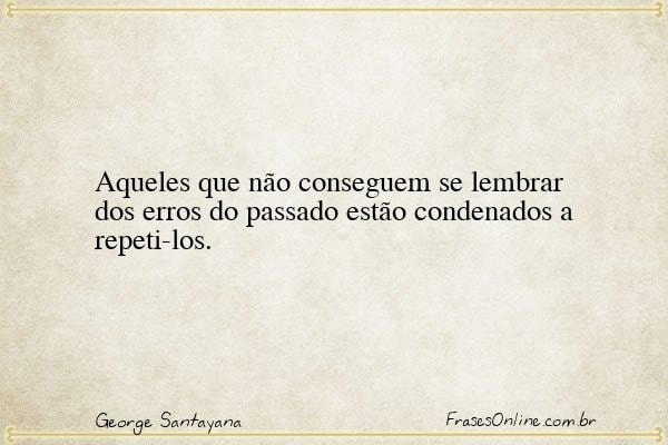 Frase de George Santayana