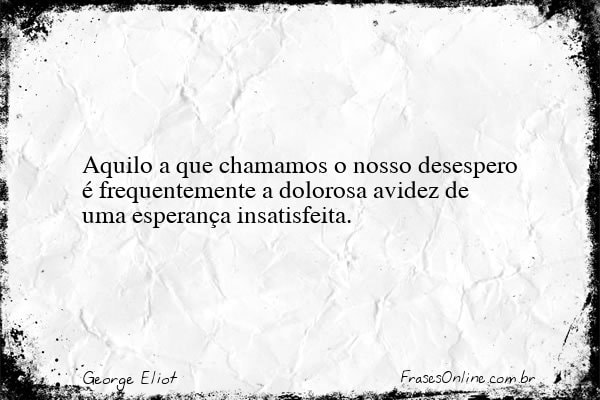 Frase de George Eliot