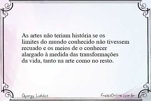 Frase de Gyorgy Lukács