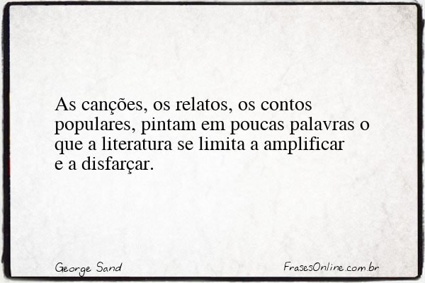 Frase de George Sand