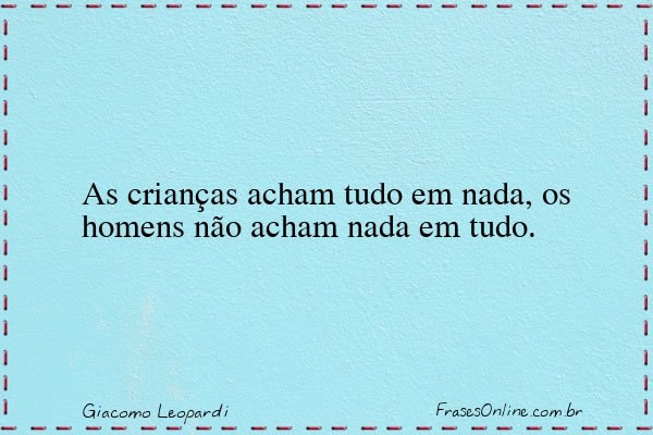 Frase de Giacomo Leopardi