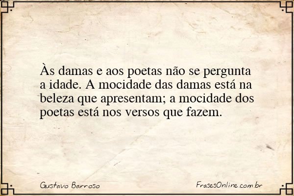 Frase de Gustavo Barroso