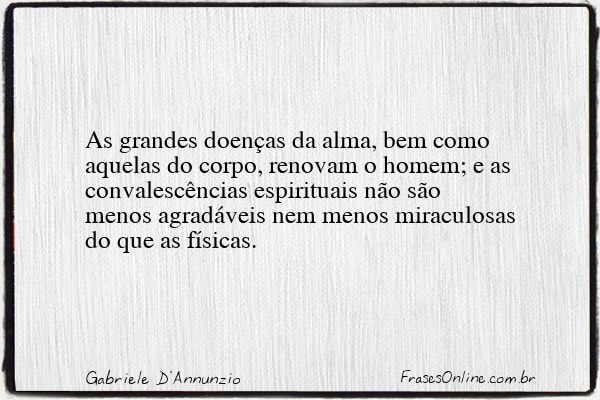 Frase de Gabriele D'Annunzio