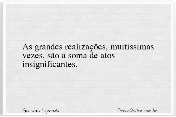 Frase de Geraldo Lapenda