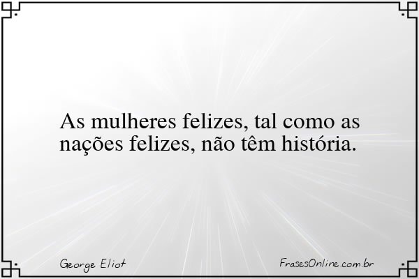 Frase de George Eliot