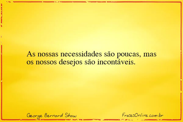Frase de George Bernard Shaw