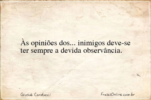 Frase de Giosuè Carducci