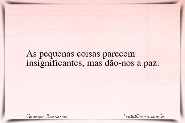 Frase de Georges Bernanos