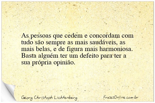 Frase de Georg Christoph Lichtenberg