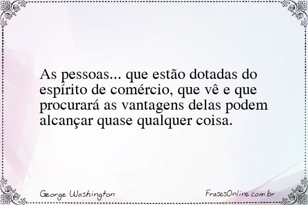 Frase de George Washington