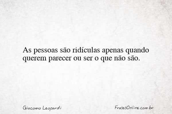 Frase de Giacomo Leopardi