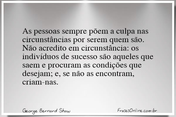 Frase de George Bernard Shaw