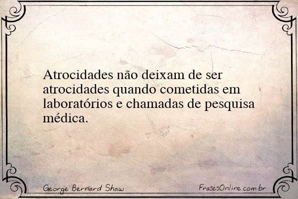 Frase de George Bernard Shaw