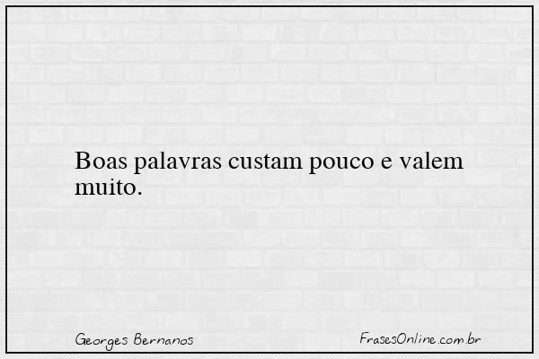 Frase de Georges Bernanos