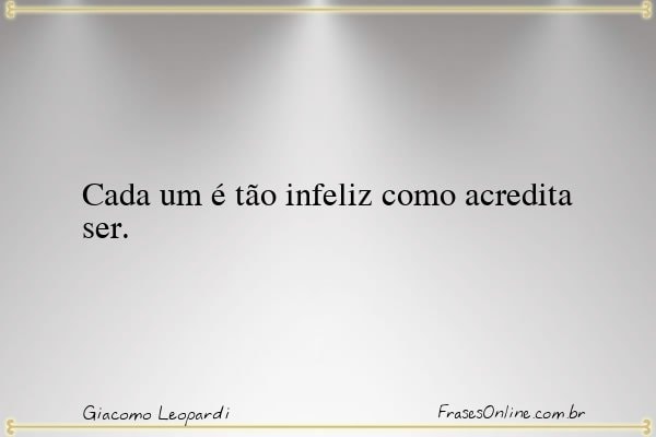 Frase de Giacomo Leopardi
