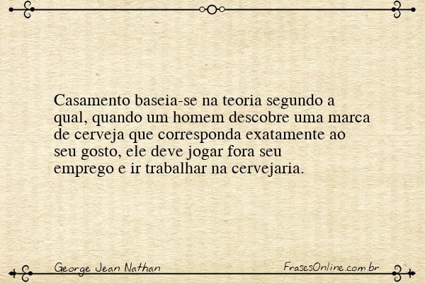 Frase de George Jean Nathan
