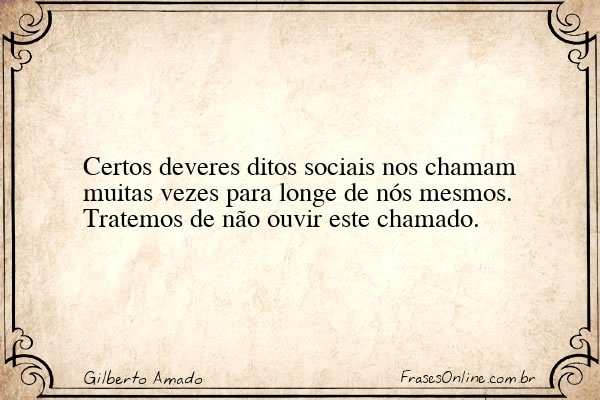 Frase de Gilberto Amado