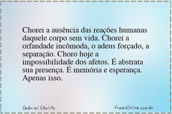 Frase de Gabriel Chalita