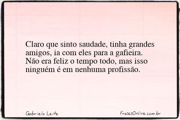 Frase de Gabriela Leite