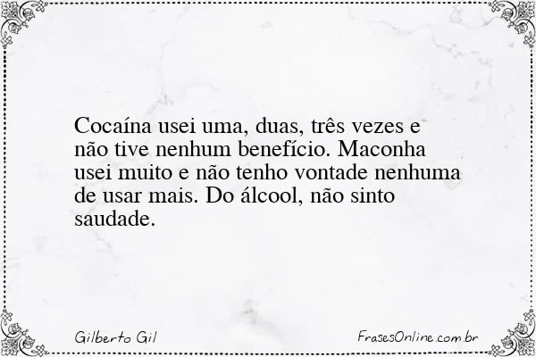 Frase de Gilberto Gil