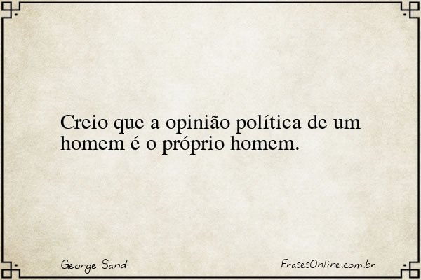 Frase de George Sand