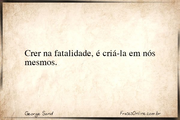 Frase de George Sand